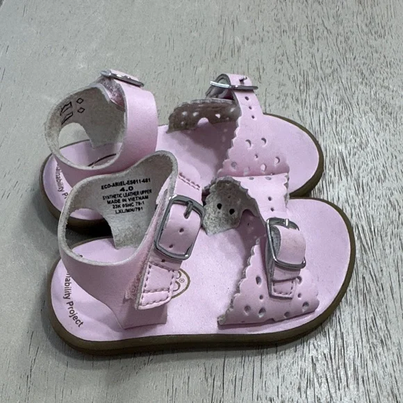 FootMates Light Pink Kids Sandals - Picture 2 of 4
